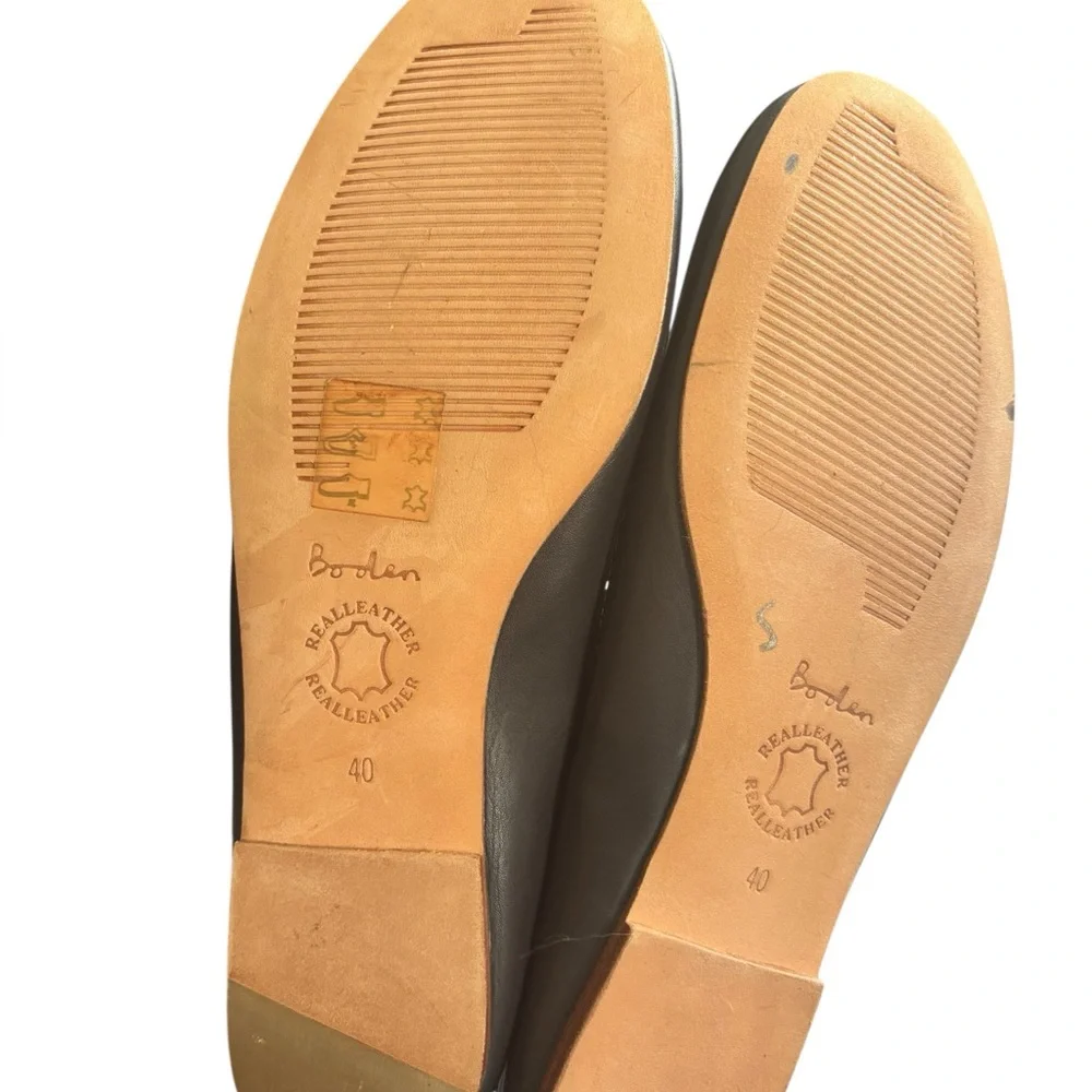 Boden Navy Blue Real Leather‎ Flats Size 40 / 8.5